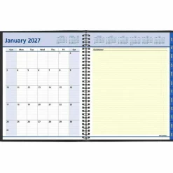 AT-A-GLANCE QuickNotes Weekly Block Format Appointment Book, 10 x 8, Black Cover, 12-Month (Jan to Dec): 2027, 2027 Calendar