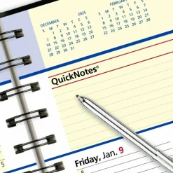 AT-A-GLANCE QuickNotes Weekly Block Format Appointment Book, 8.5 x 5.5, Black Cover, 12-Month (Jan to Dec): 2027, 2027 Calendar