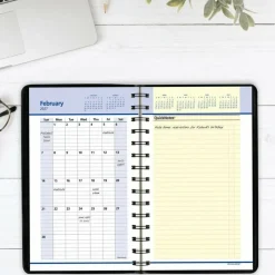 AT-A-GLANCE QuickNotes Weekly Block Format Appointment Book, 8.5 x 5.5, Black Cover, 12-Month (Jan to Dec): 2027, 2027 Calendar