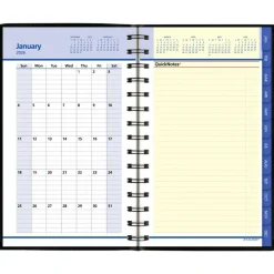 AT-A-GLANCE QuickNotes Weekly Block Format Appointment Book, 8.5 x 5.5, Black Cover, 12-Month (Jan to Dec): 2027, 2027 Calendar