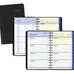 AT-A-GLANCE QuickNotes Weekly Block Format Appointment Book, 8.5 x 5.5, Black Cover, 12-Month (Jan to Dec): 2027, 2027 Calendar
