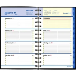 AT-A-GLANCE QuickNotes Weekly Block Format Appointment Book, 8.5 x 5.5, Black Cover, 12-Month (Jan to Dec): 2027, 2027 Calendar