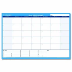 AT-A-GLANCE 30% Recycled Undated Erasable/Reversible Wall Planner, 30/60 Day, 36" x 24", PM23328, Undated Calendar