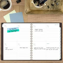 AT-A-GLANCE Signature Collection Academic 2026-2027 Weekly Monthly Planner, Brown, Large, 8 1/2" x 11"