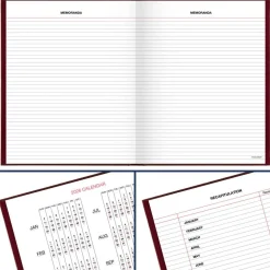 AT-A-GLANCE Standard Diary Daily Diary, 2027 Edition, Medium/College Rule, Red Cover, (200) 9.5 x 7.5 Sheets, 2027 Calendar