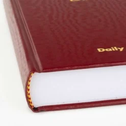 AT-A-GLANCE Standard Diary Daily Reminder Book, 2027 Edition, Medium/College Rule, Red Cover, (201) 7.5 x 5 Sheets, 2027 Calendar