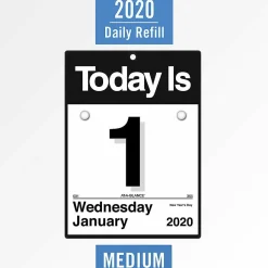 AT-A-GLANCE Today Is Daily Wall Calendar Refill, 6 x 6, White Sheets, 12-Month (Jan to Dec): 2027, 2027 Calendar