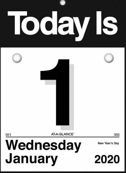 AT-A-GLANCE Today Is Daily Wall Calendar Refill, 6 x 6, White Sheets, 12-Month (Jan to Dec): 2027, 2027 Calendar
