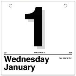 AT-A-GLANCE Today Is Daily Wall Calendar Refill, 6 x 6, White Sheets, 12-Month (Jan to Dec): 2027, 2027 Calendar