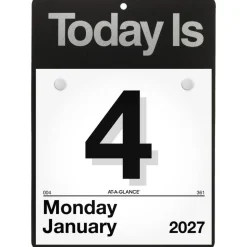 AT-A-GLANCE 2027 “Today Is” Daily Wall Calendar, Small, 6