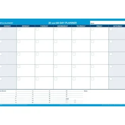 AT-A-GLANCE Undated Erasable/Reversible Wall Planner, 30/60 Day, 48