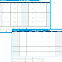 AT-A-GLANCE Undated Erasable/Reversible Wall Planner, 30/60 Day, 48