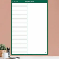 AT-A-GLANCE Vertical Erasable Wall Planner, 24 x 36, White/Green Sheets, 12-Month (Jan to Dec), 2027 Calendar