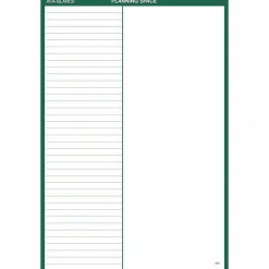 AT-A-GLANCE Vertical Erasable Wall Planner, 24 x 36, White/Green Sheets, 12-Month (Jan to Dec), 2027 Calendar