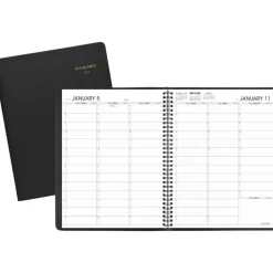 AT-A-GLANCE Weekly Appointment Book, 11 x 8.25, Black Cover, 13-Month: Jan 2027 to Jan 2028, 2027 Calendar