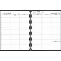 AT-A-GLANCE Weekly Appointment Book, 11 x 8.25, Black Cover, 13-Month: Jan 2027 to Jan 2028, 2027 Calendar