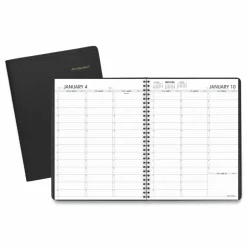 AT-A-GLANCE Weekly Appointment Book, 11 x 8.25, Black Cover, 13-Month: Jan 2027 to Jan 2028, 2027 Calendar