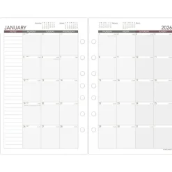 AT-A-GLANCE 2026 Weekly Planner Refill, Loose-Leaf, Desk Size, 5 1/2" x 8 1/2", 2026 Calendar