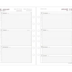 AT-A-GLANCE 2026 Weekly Planner Refill, Loose-Leaf, Desk Size, 5 1/2" x 8 1/2", 2026 Calendar