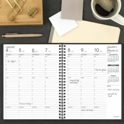 AT-A-GLANCE Weekly Vertical-Column Appointment Book Ruled for Hourly Appointments, 8.75 x 7, Black Cover, 13-Month: Jan 2027 to Jan 2028, 2027 Calendar
