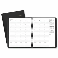 AT-A-GLANCE Weekly Vertical-Column Appointment Book Ruled for Hourly Appointments, 8.75 x 7, Black Cover, 13-Month: Jan 2027 to Jan 2028, 2027 Calendar