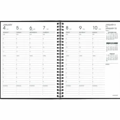AT-A-GLANCE Weekly Vertical-Column Appointment Book Ruled for Hourly Appointments, 8.75 x 7, Black Cover, 13-Month: Jan 2027 to Jan 2028, 2027 Calendar