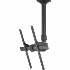 Atdec ceiling mount for large display, short pole - Loads up to 143lb - Black - Universal VESA up to 800x500