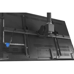 Atdec ceiling mount for large display, short pole - Loads up to 143lb - Black - Universal VESA up to 800x500
