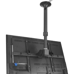 Atdec ceiling mount for large display, long pole - Loads up to 143lb - Black - Universal VESA up to 800x500