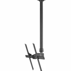 Atdec ceiling mount for large display, long pole - Loads up to 143lb - Black - Universal VESA up to 800x500