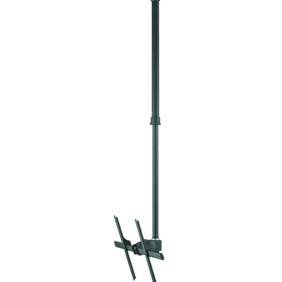 Atdec ceiling mount for large display, long pole - Loads up to 143lb - Black - Universal VESA up to 800x500