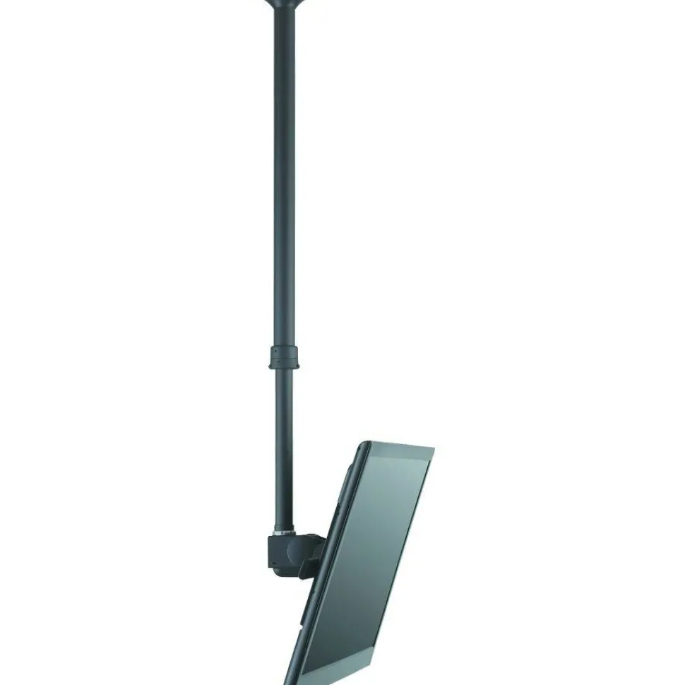 Atdec ceiling mount for large display, long pole - Loads up to 143lb - Black - Universal VESA up to 800x500