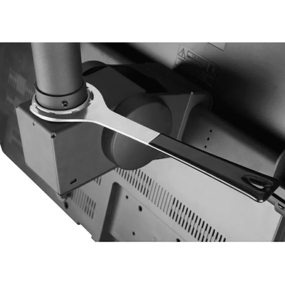 Atdec ceiling mount for large display, long pole - Loads up to 143lb - Black - Universal VESA up to 800x500