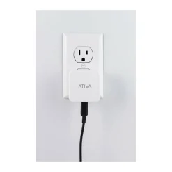 Ativa Dual-Port USB Wall Charger, White, 45861