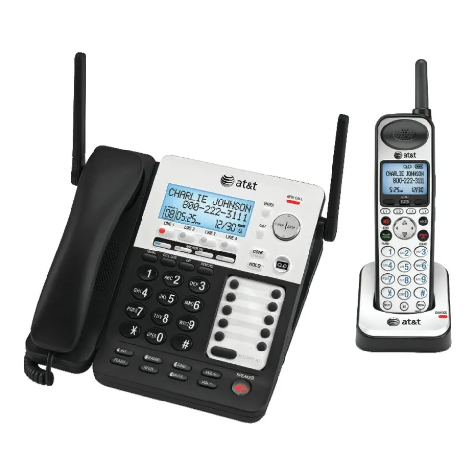 AT&T DECT 6.0 Corded/Cordless Multi-Line Phone