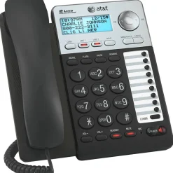 AT&T ML17929 2-Line Corded Phone with Caller ID/Call Waiting, Black