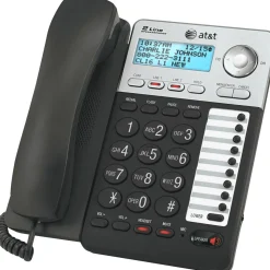 AT&T ML17929 2-Line Corded Phone with Caller ID/Call Waiting, Black