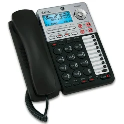 AT&T ML17939 2-Line Corded Phone with Speakerphone & Digital Answering System, Black