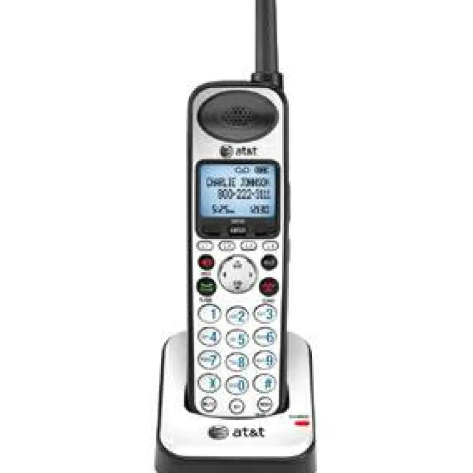 AT&T SB67108 4-Line DECT 6.0 Digital Cordless Handset, Silver/Black