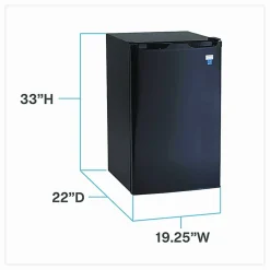 Avanti 4.4 Cu. Ft. Compact Refrigerator With Chiller Compartment, Black