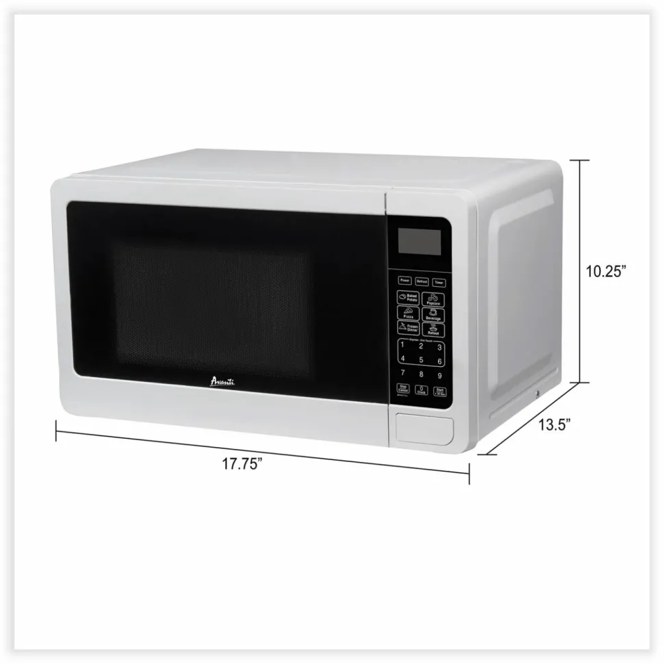 Avanti 0.7 cu ft Microwave Oven, 700 W, White