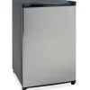 Avanti 4.4 Cu Ft Refrigerator, Black/Stainless Steel