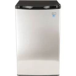 Avanti 4.4 Cu Ft Refrigerator, Black/Stainless Steel