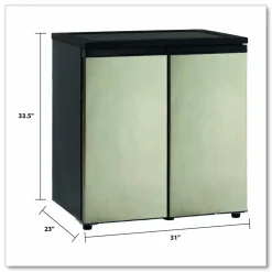 Avanti Model RMS551SS - SIDE-BY-SIDE Refrigerator/Freezer - 5.50 ft³ - Auto-defrost - 3.30 ft³ Net Refrigerator Capacity - RMS551SS