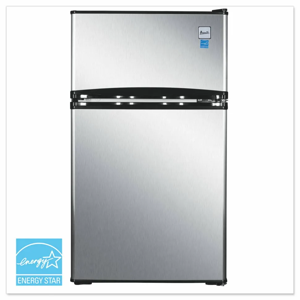 Avanti RA31B3S Counterhigh Refrigerator, Black/Stainless Steel