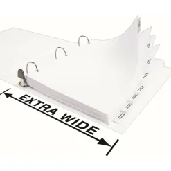 Avery Big Tab Extra-Wide Insertable Dividers, Clear Reinforced, White/Clear, 8-Tab
