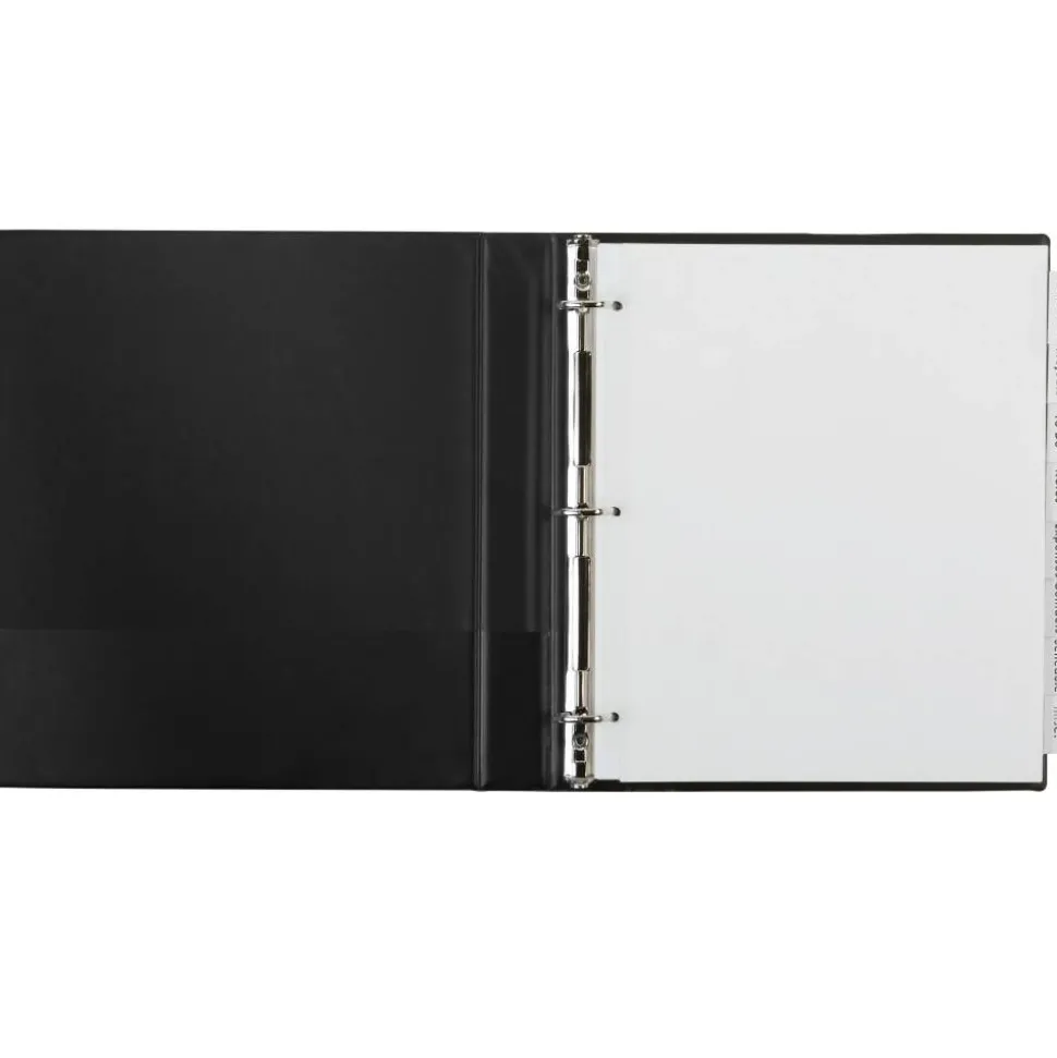 Avery Big Tab Extra-Wide Insertable Dividers, Clear Reinforced, White/Clear, 8-Tab