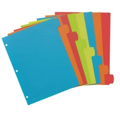 Avery Big Tab Write & Erase Durable Plastic Dividers, 8 1/2