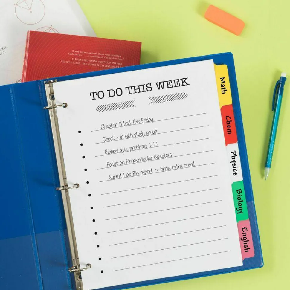 Avery Big Tab Write & Erase 5-Tab Dividers (23076)