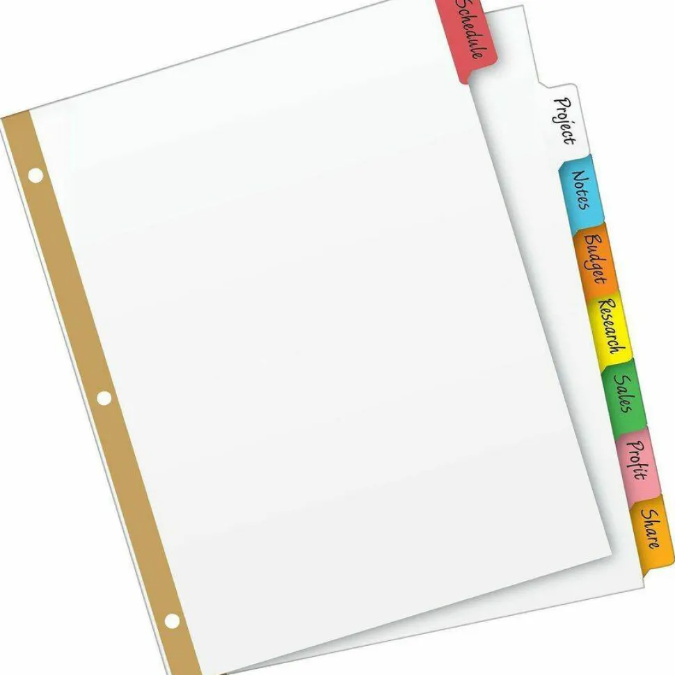 Avery Big Tab Write & Erase 8-Tab Dividers (23079)